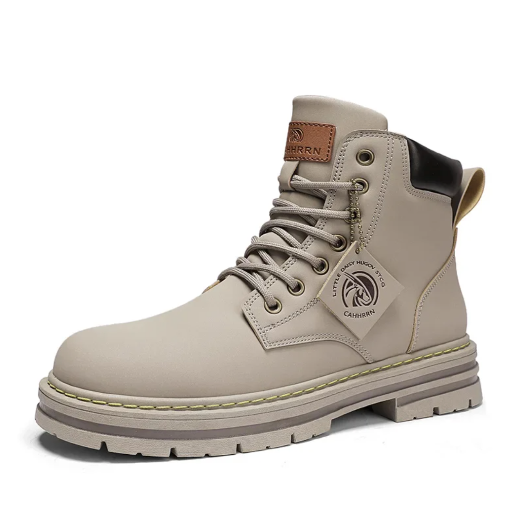 Davy | Men's Shoes with Laces | Comfortable Leather Shoes with Supportive Soles | Black