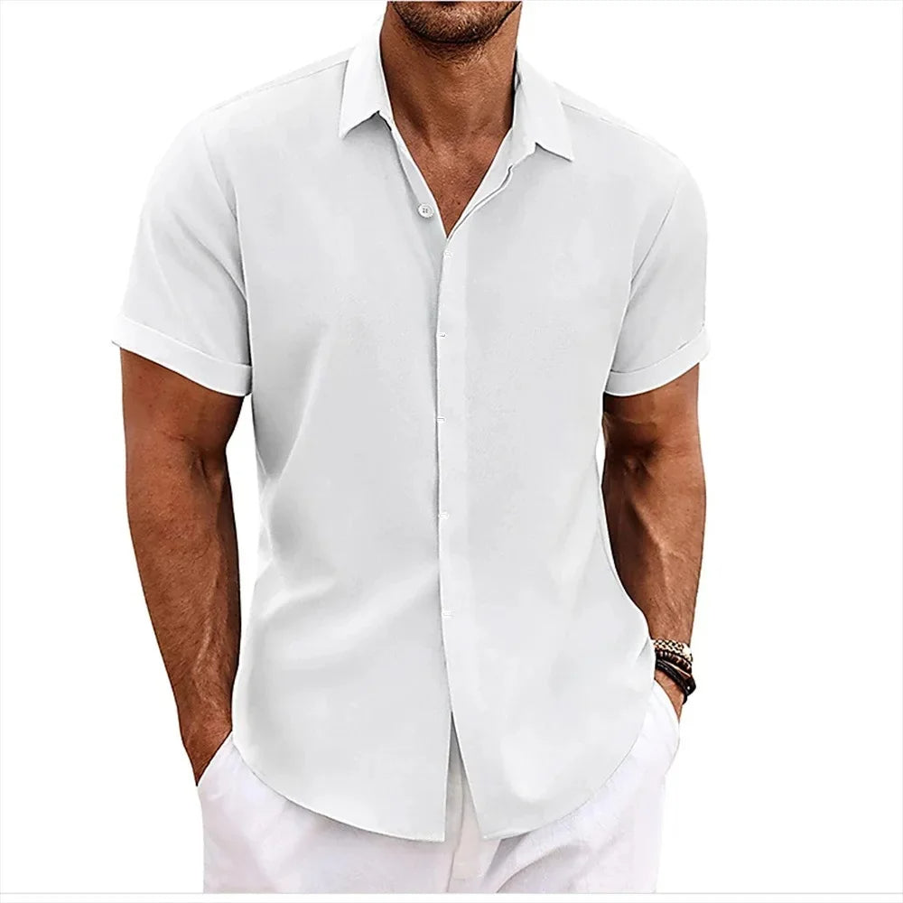 Davy | Men's Short Sleeve Button-Up Shirt