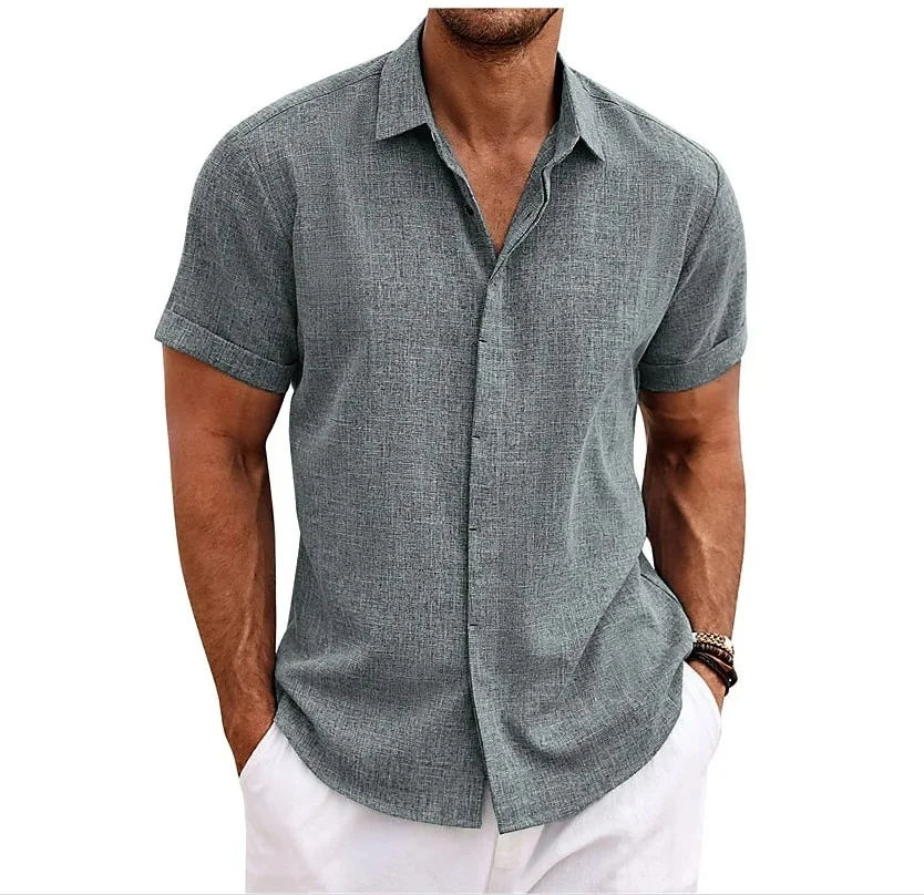 Davy | Men's Short Sleeve Button-Up Shirt