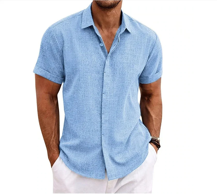 Davy | Men's Short Sleeve Button-Up Shirt