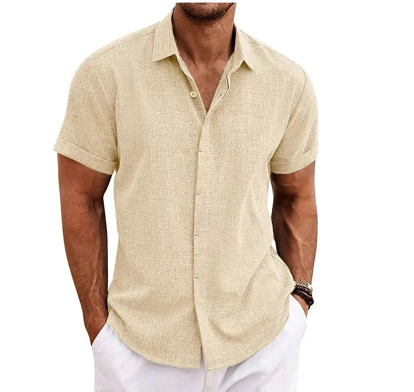Davy | Men's Short Sleeve Button-Up Shirt