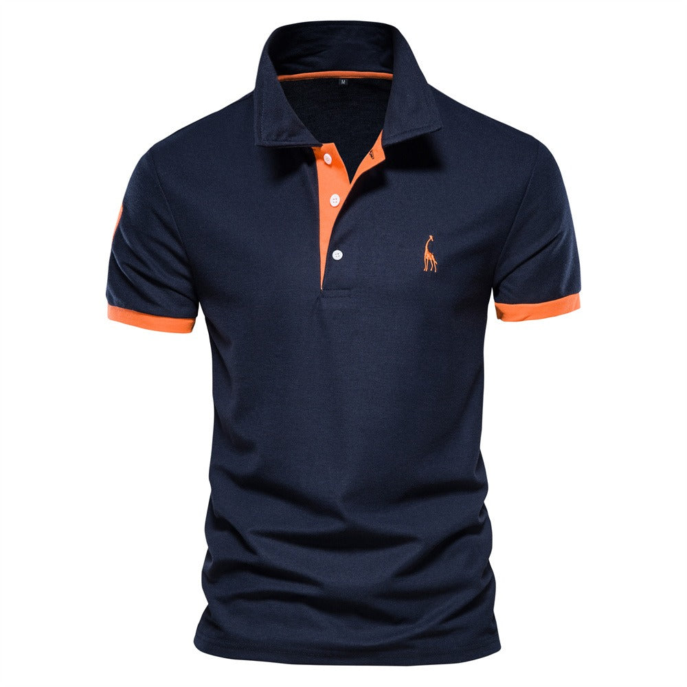 Davy | Men's Short Sleeve Polo Shirt with Contrast Trim
