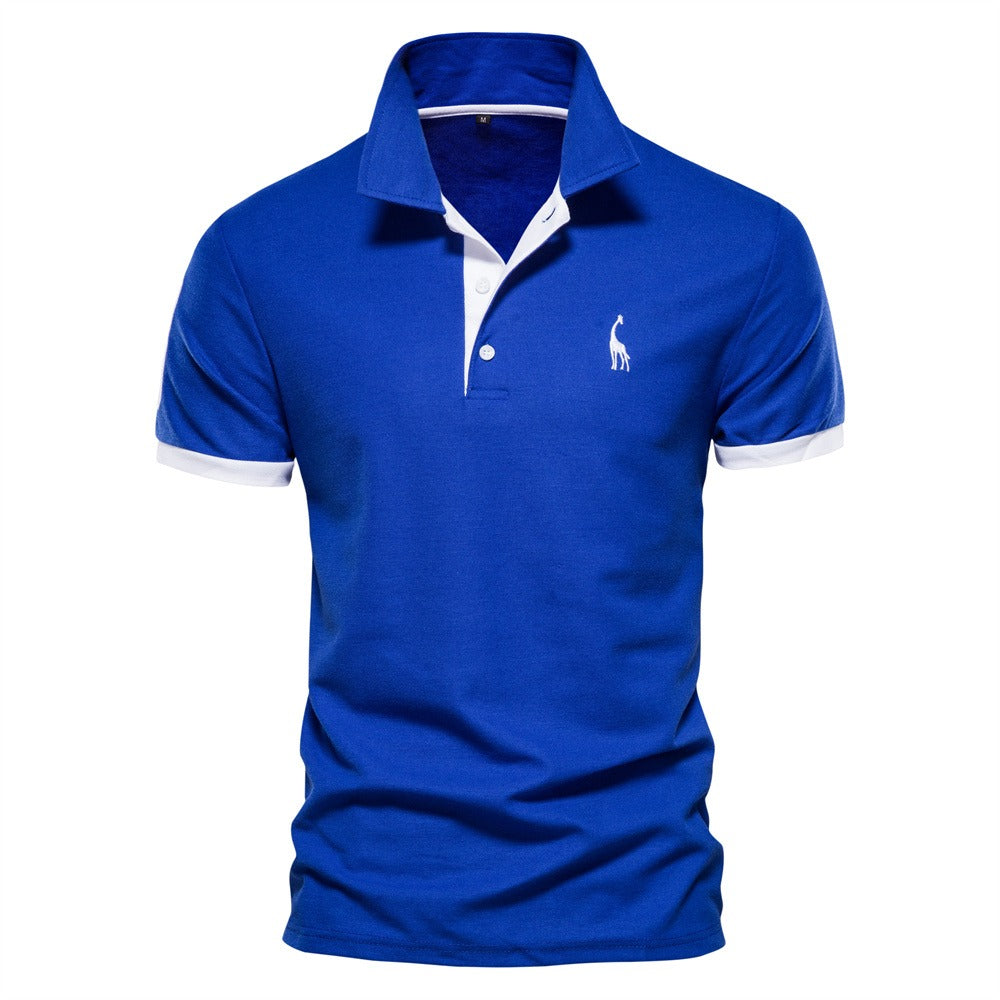 Davy | Men's Short Sleeve Polo Shirt with Contrast Trim