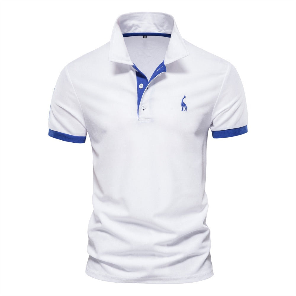 Davy | Men's Short Sleeve Polo Shirt with Contrast Trim