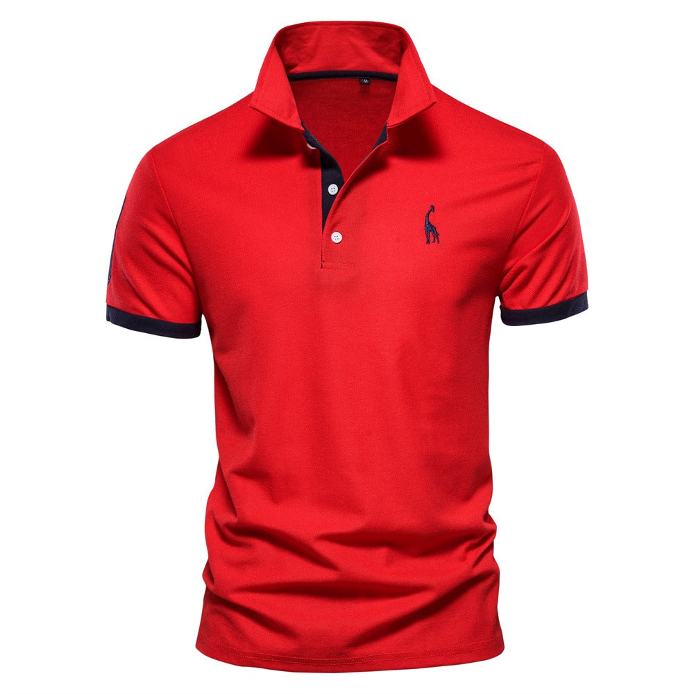 Davy | Men's Short Sleeve Polo Shirt with Contrast Trim