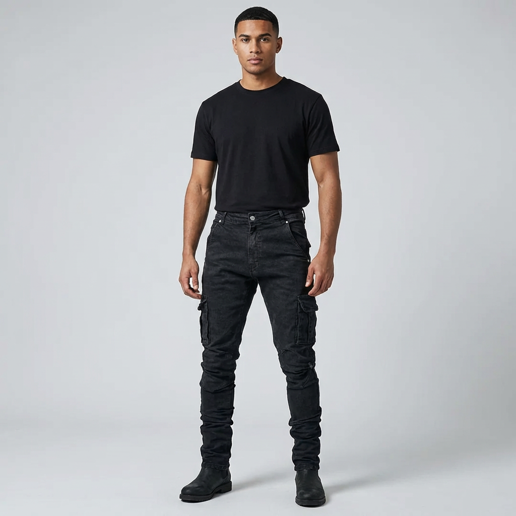 Davy | Men's Slim Fit Cargo Jeans