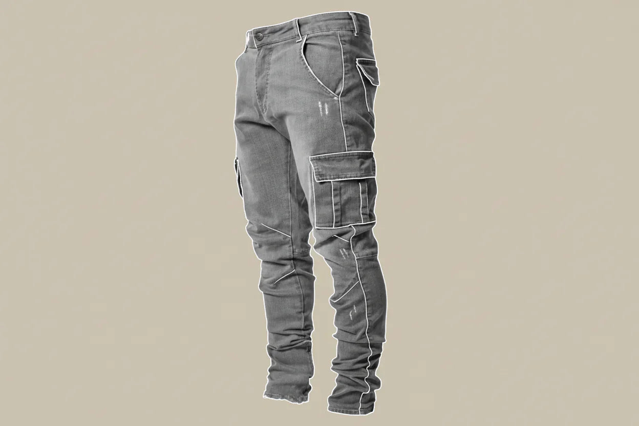 Davy | Men's Slim Fit Cargo Jeans