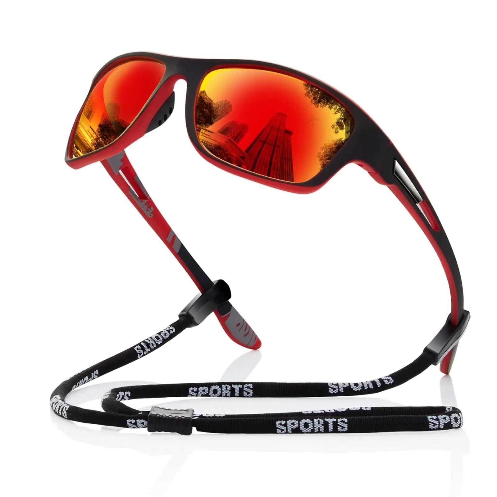 Davy | Men's Sports Polarized Sunglasses - Wrap Around