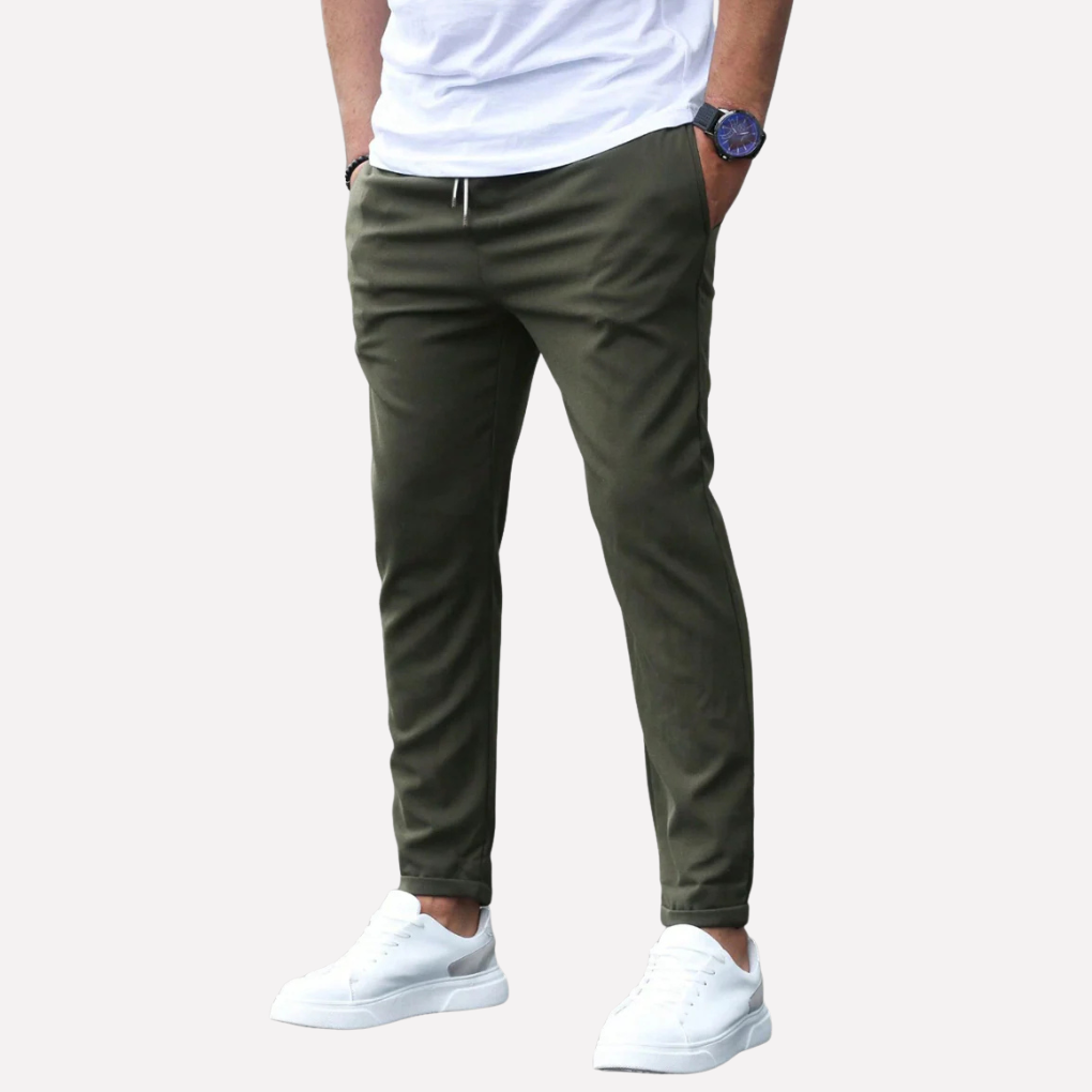 Davy | Men's Stretch Chino Pants with Drawstring