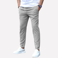 Stretch Chino Pants with Drawstring