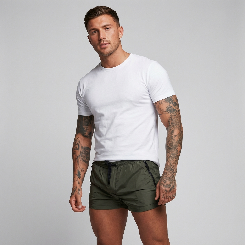 Davy | Men's Swim Shorts with Zipper Pockets