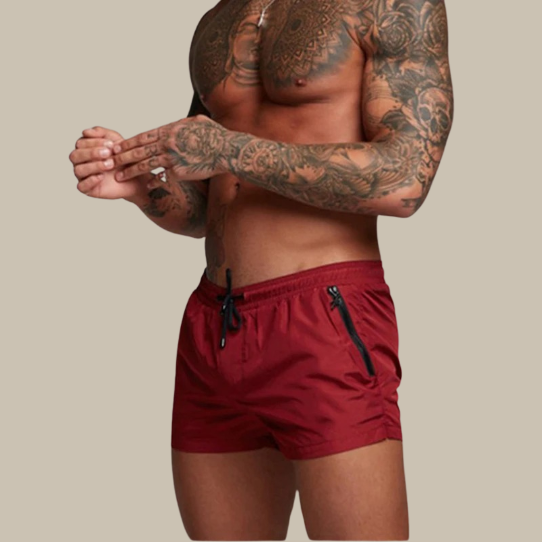 Davy | Men's Swim Shorts with Zipper Pockets