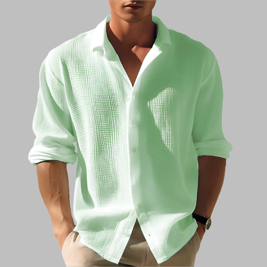 Davy | Men's Textured Long Sleeve Shirt