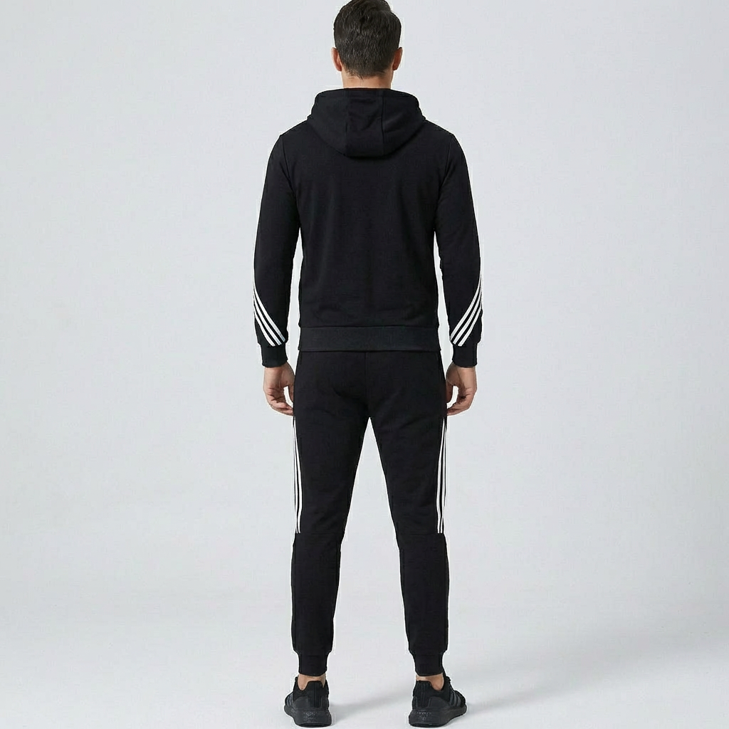 Davy | Men's Tracksuit with Striped Sleeve Detail