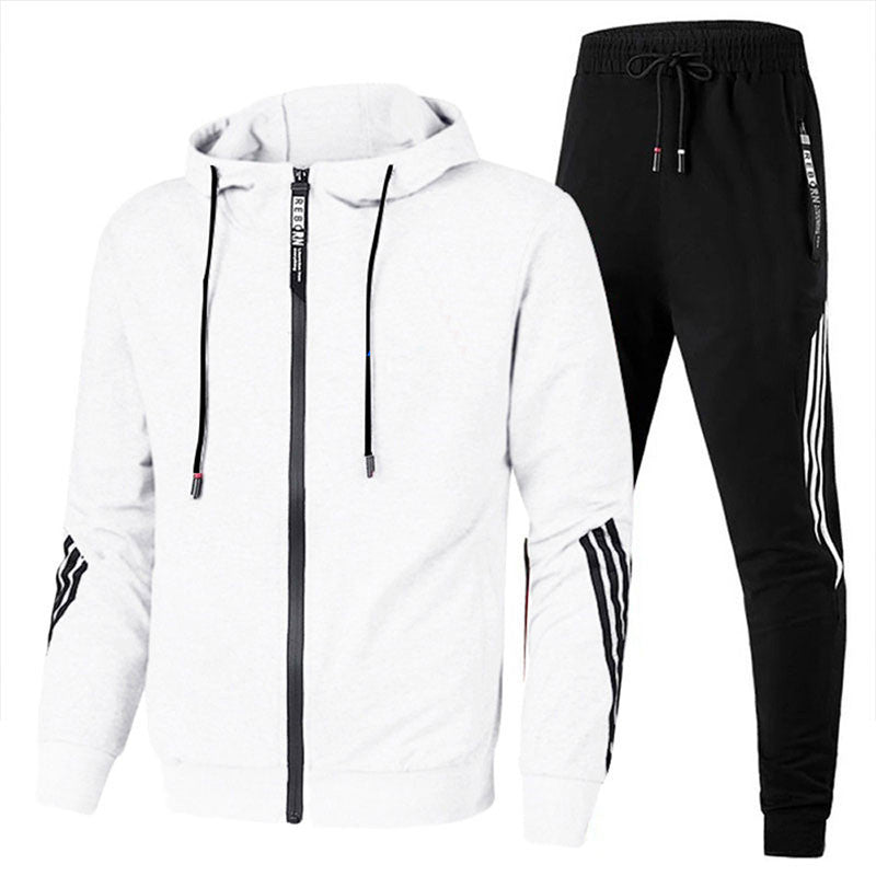 Davy | Men's Tracksuit with Striped Sleeve Detail