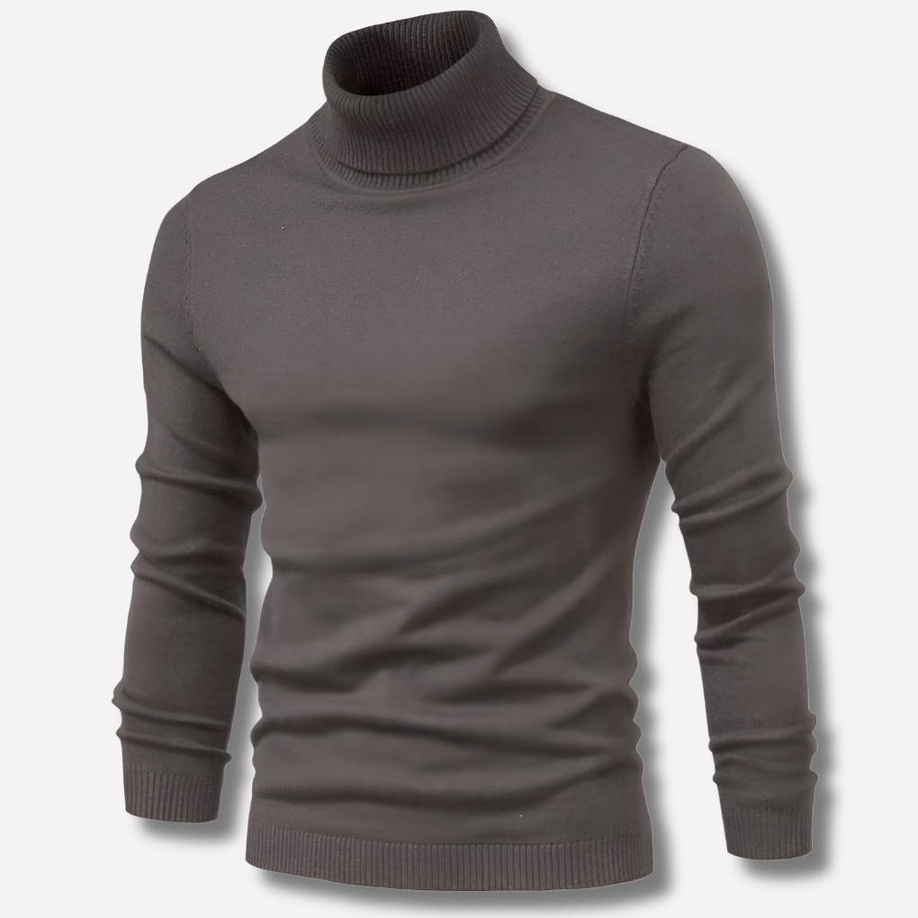 Davy | Men's Turtleneck Sweater Ribbed