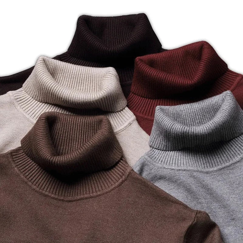 Davy | Men's Turtleneck Sweater Ribbed