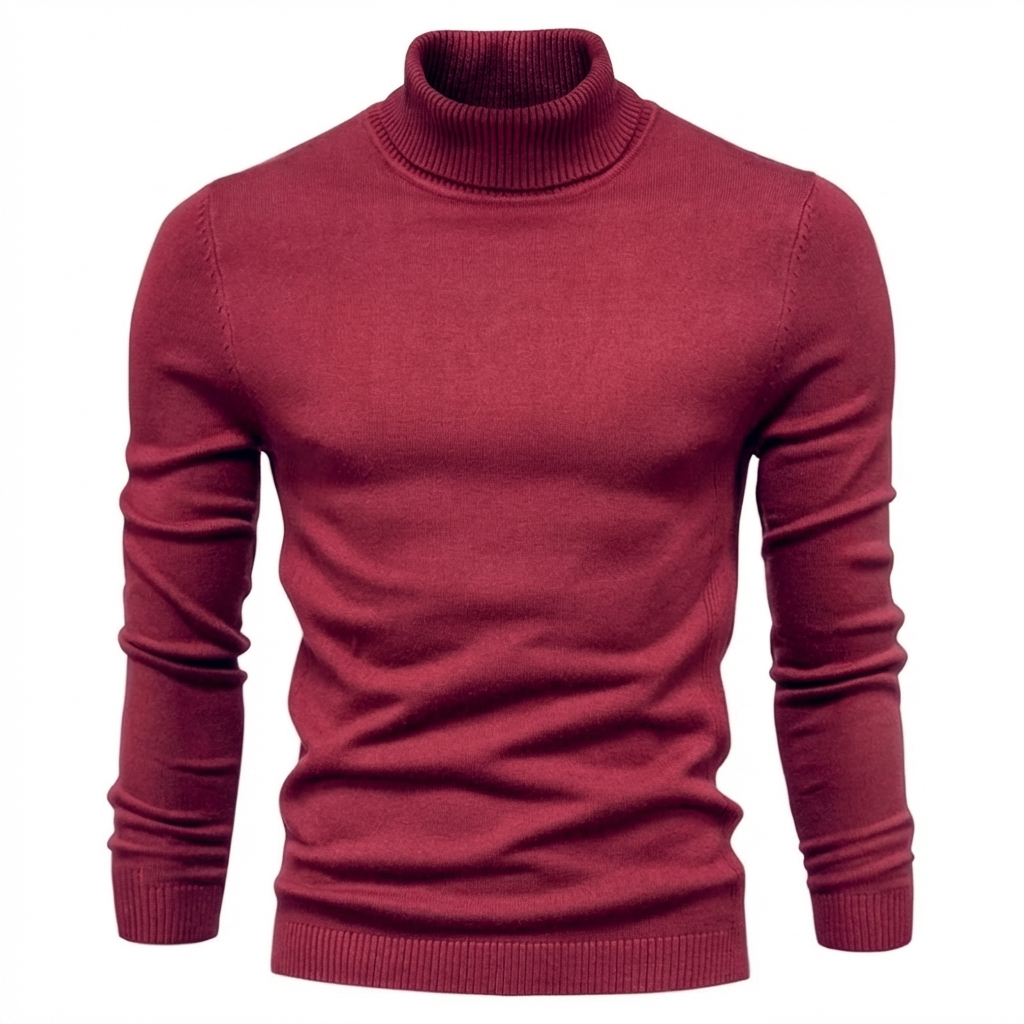 Davy | Men's Turtleneck Sweater Ribbed