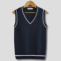 Davy | Gilet Homme à Col V avec Rayures