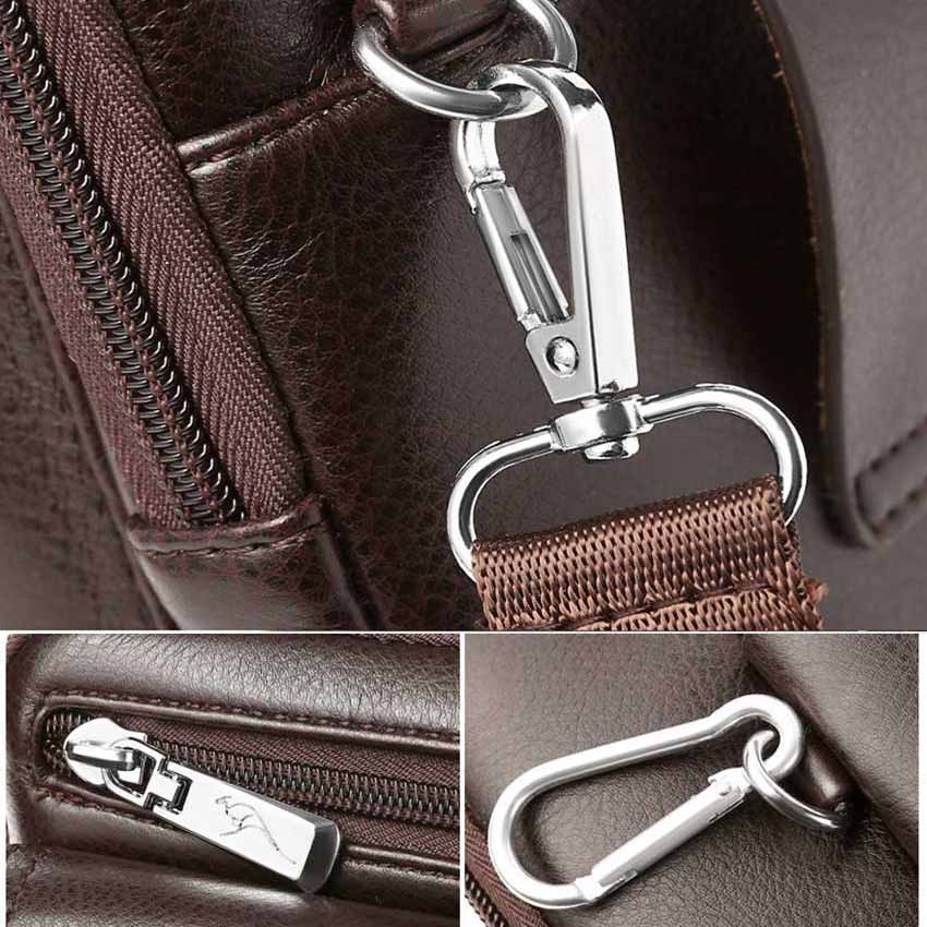 Davy | Men's Vertical Crossbody Bag with Flap Pocket