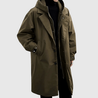 Davy | Trench-coat imperméable pour homme avec capuche