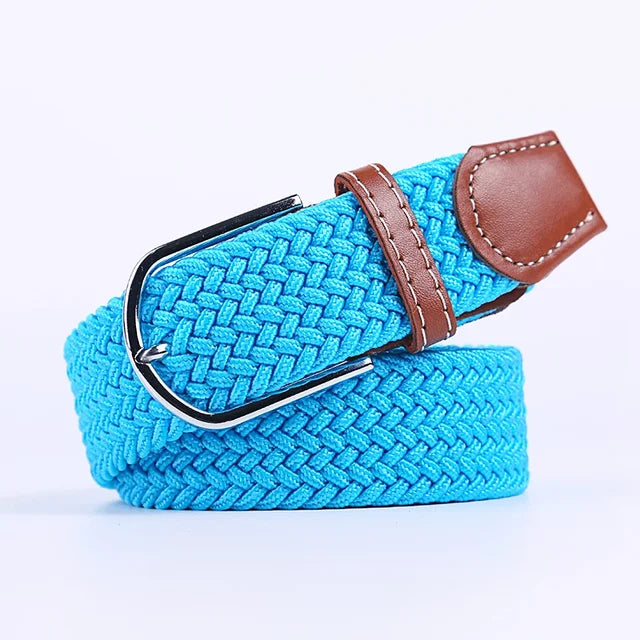 Davy | Men's Woven Stretch Belt with Classic Buckle