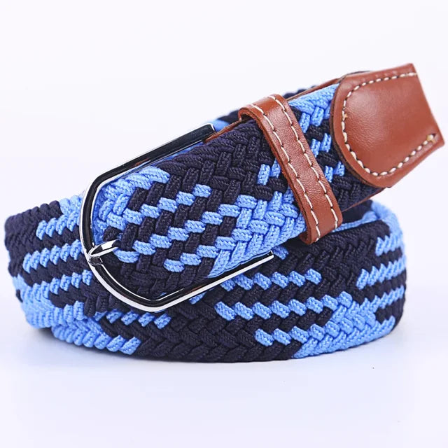 Davy | Men's Woven Stretch Belt with Classic Buckle
