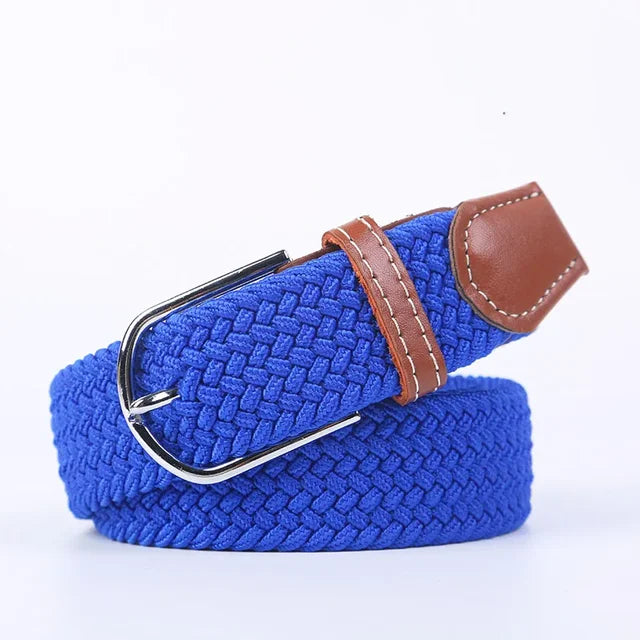Davy | Men's Woven Stretch Belt with Classic Buckle