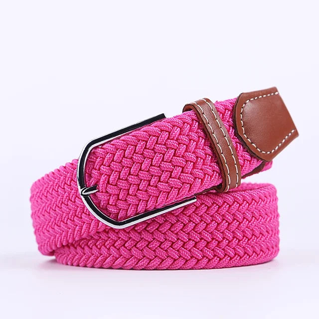 Davy | Men's Woven Stretch Belt with Classic Buckle