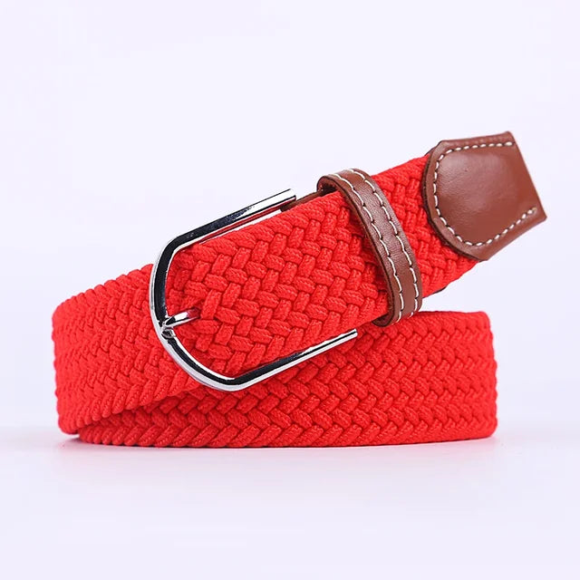 Davy | Men's Woven Stretch Belt with Classic Buckle