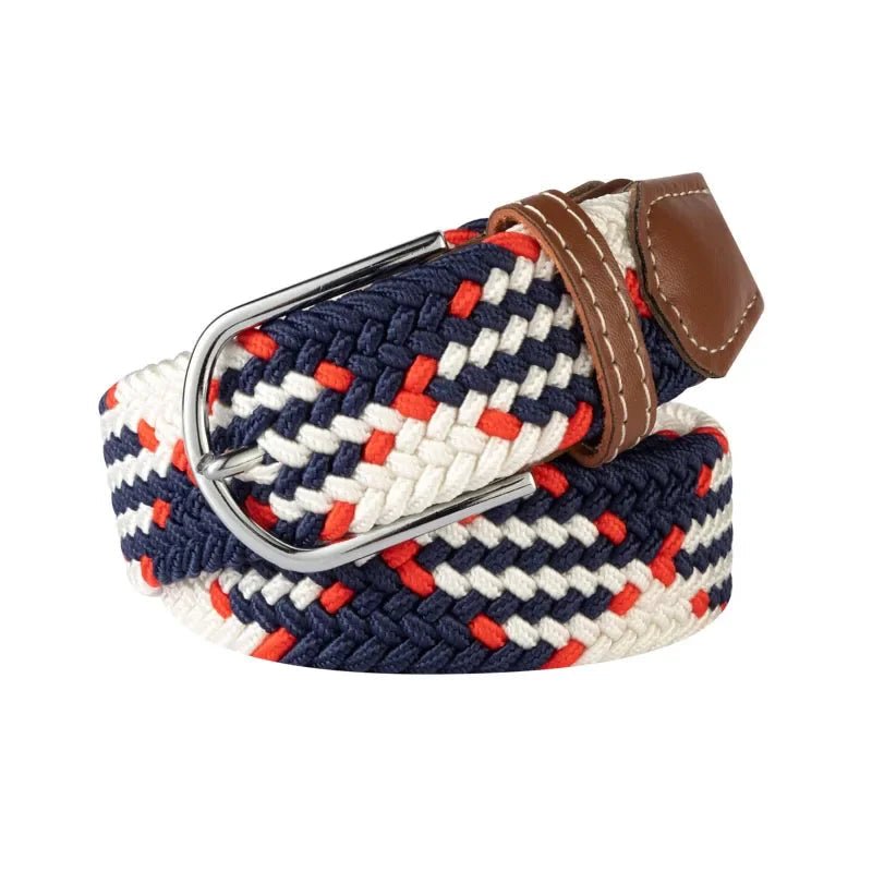 Davy | Men's Woven Stretch Belt with Classic Buckle