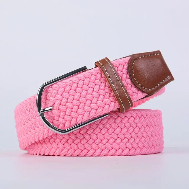Davy | Men's Woven Stretch Belt with Classic Buckle