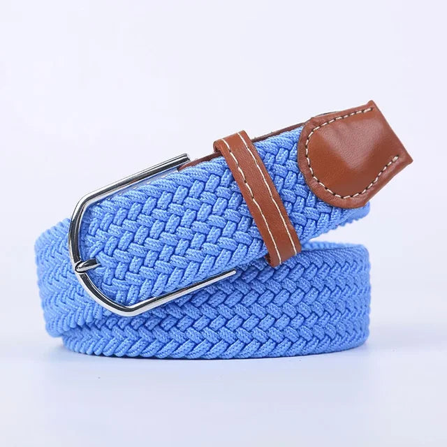 Davy | Men's Woven Stretch Belt with Classic Buckle