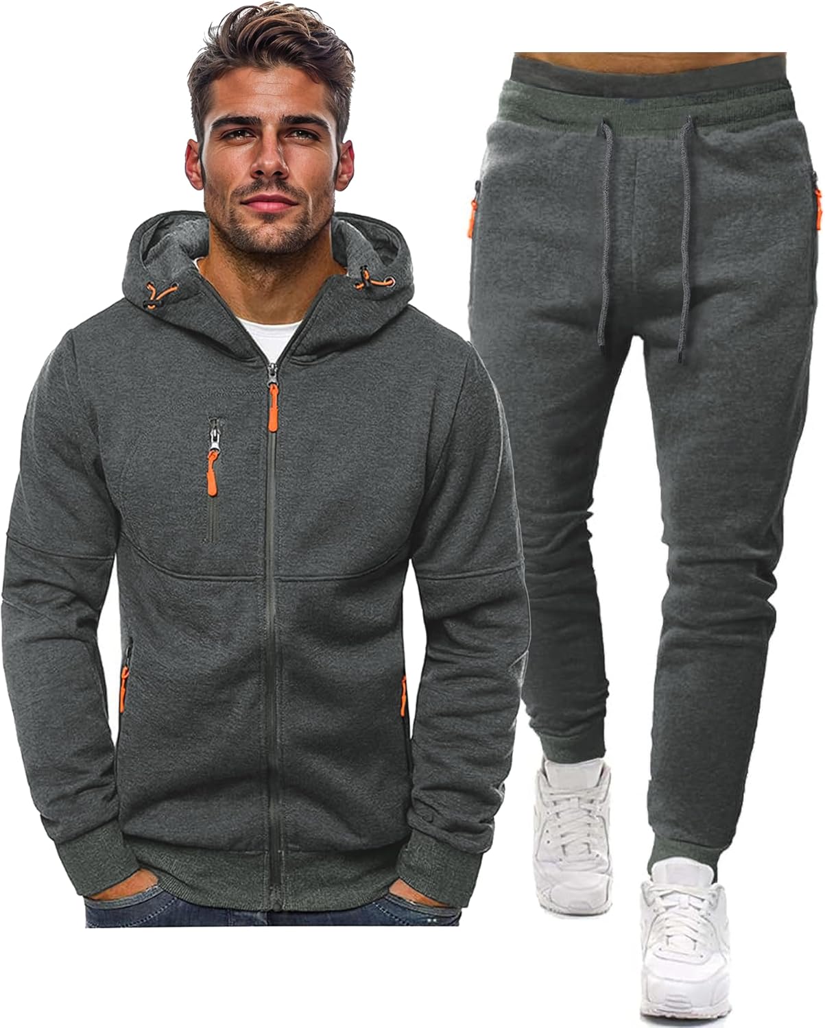 Davy | Men's Zip-Up Hoodie and Jogger Training Set