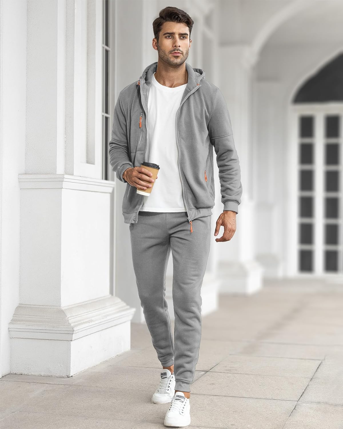 Davy | Men's Zip-Up Hoodie and Jogger Training Set