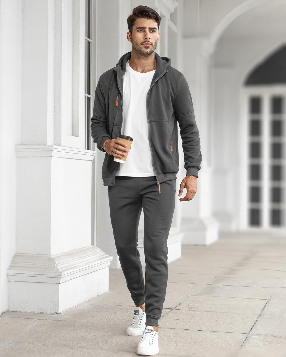 Davy | Men's Zip-Up Hoodie and Jogger Training Set