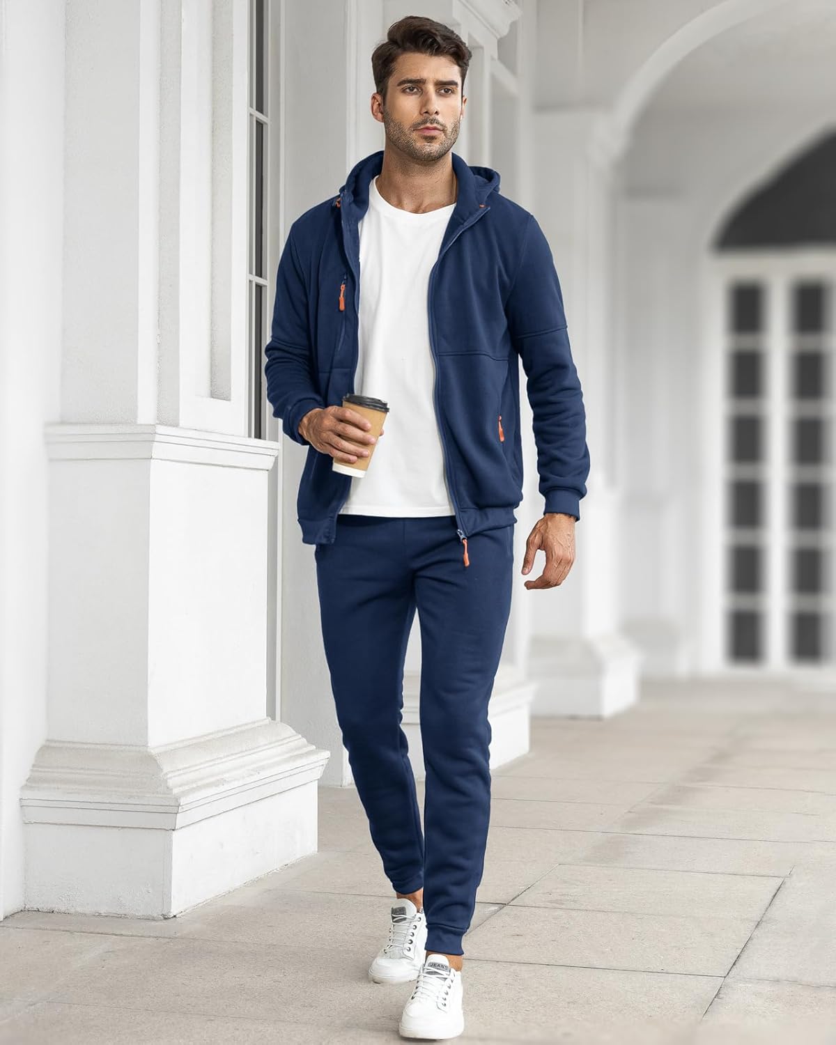 Davy | Men's Zip-Up Hoodie and Jogger Training Set
