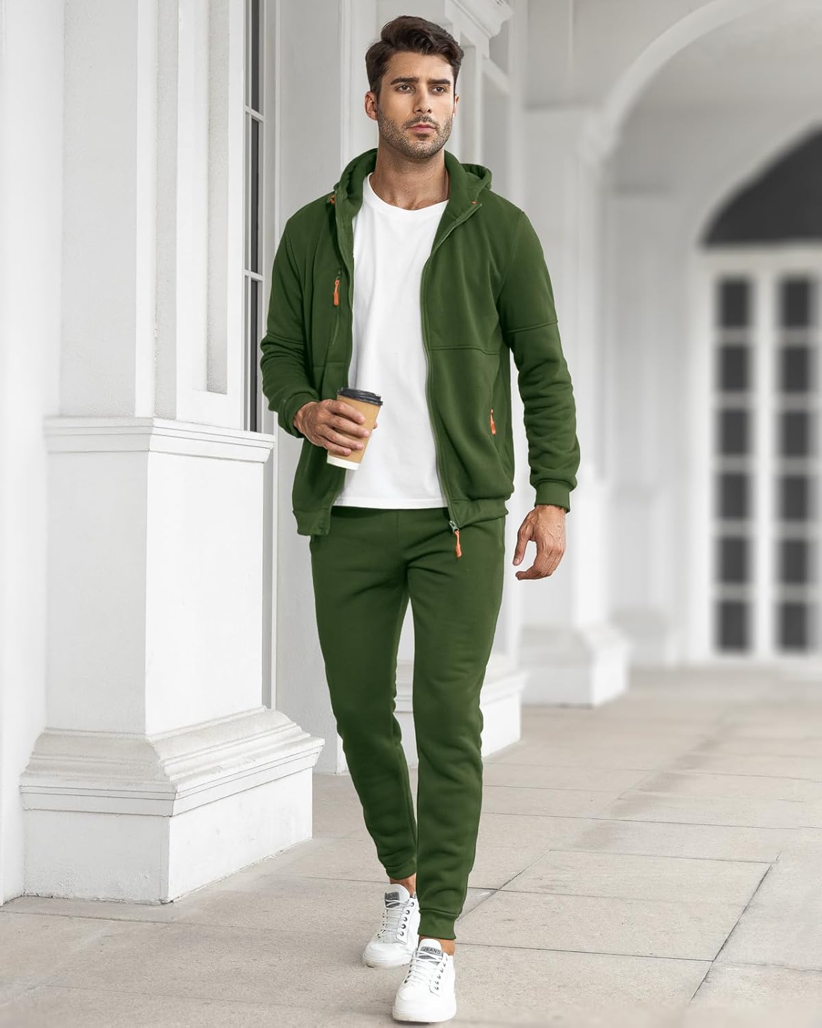 Davy | Men's Zip-Up Hoodie and Jogger Training Set