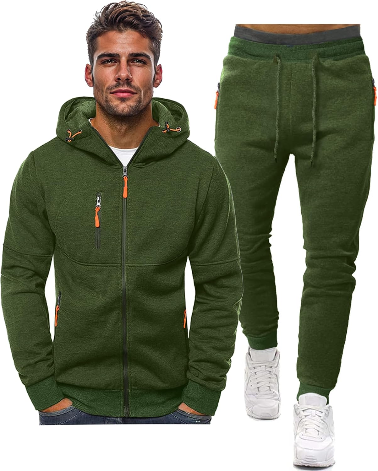 Davy | Men's Zip-Up Hoodie and Jogger Training Set