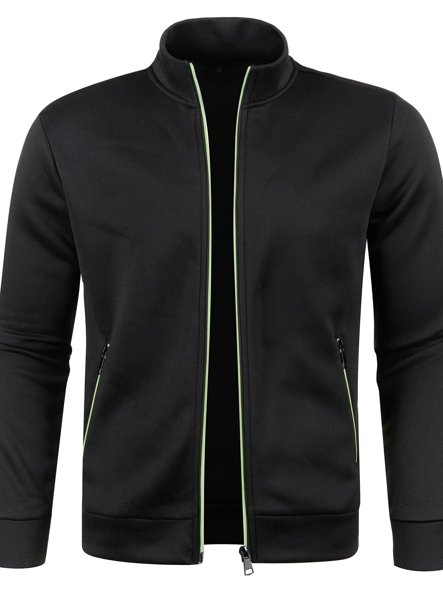 Davy | Men's Zip-Up Knit Jacket with Collar