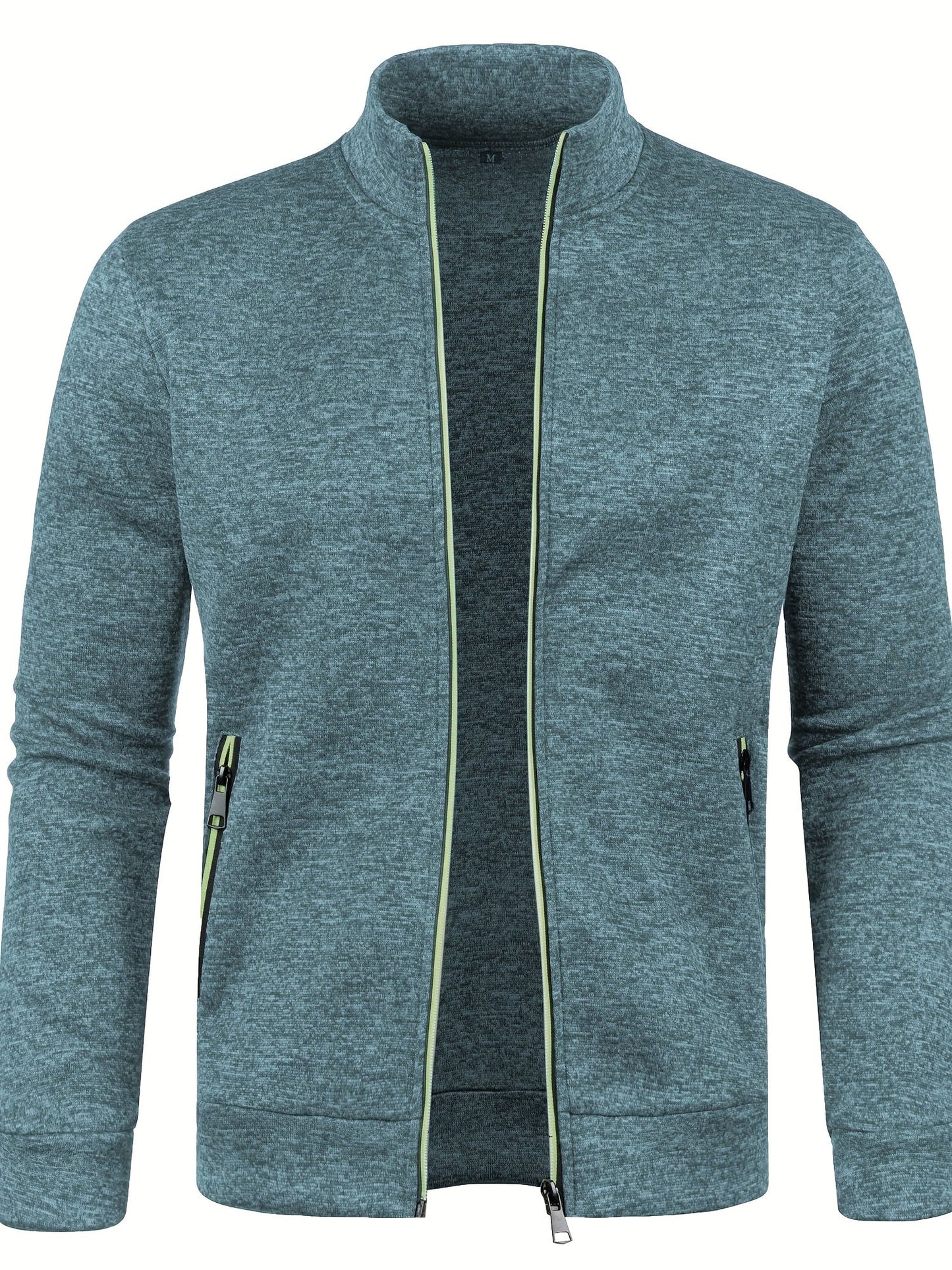 Davy | Men's Zip-Up Knit Jacket with Collar