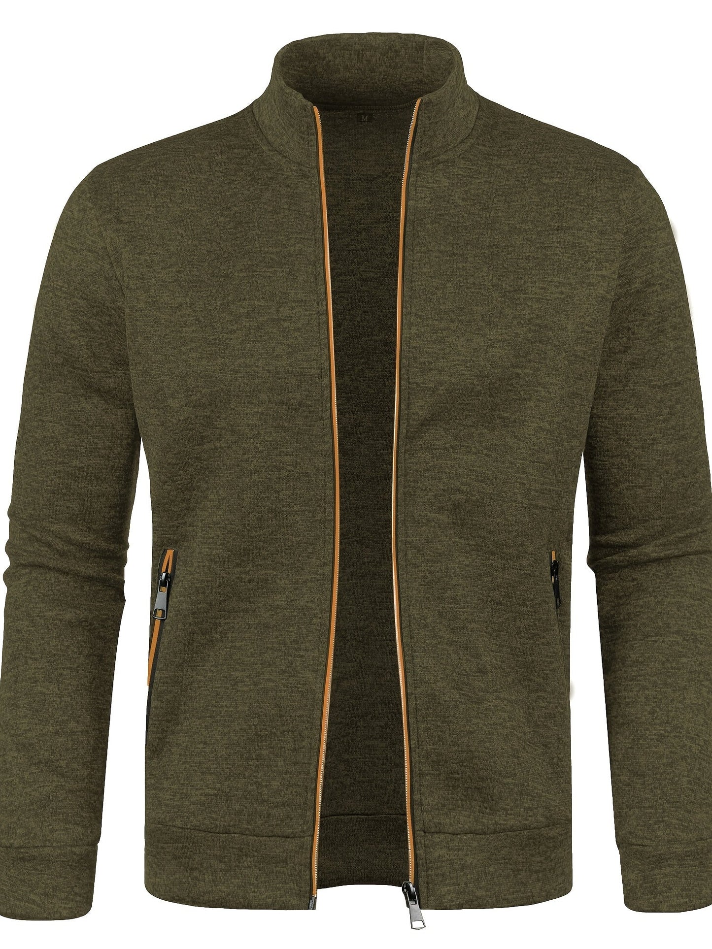 Davy | Men's Zip-Up Knit Jacket with Collar
