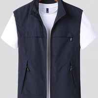 Chaleco ligero con cremallera para hombre