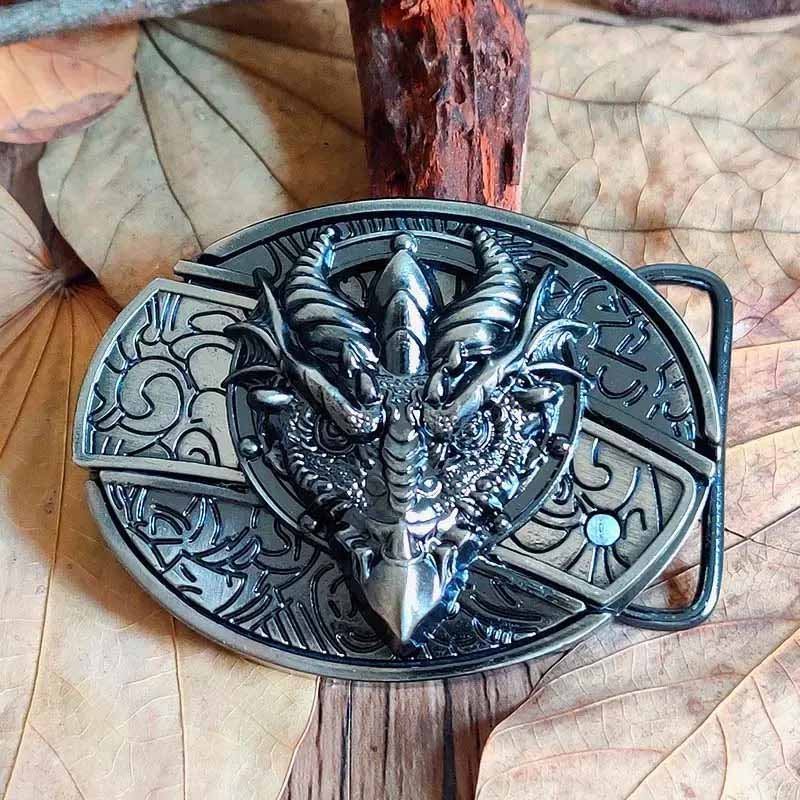 Davy | Metal Oval Cowboys Belt Buckle
