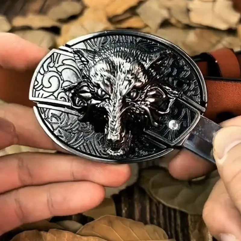 Davy | Metal Oval Cowboys Belt Buckle