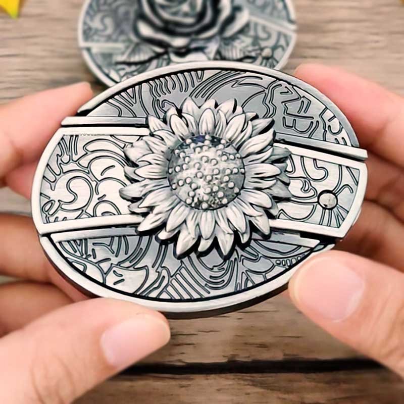 Davy | Metal Oval Cowboys Belt Buckle