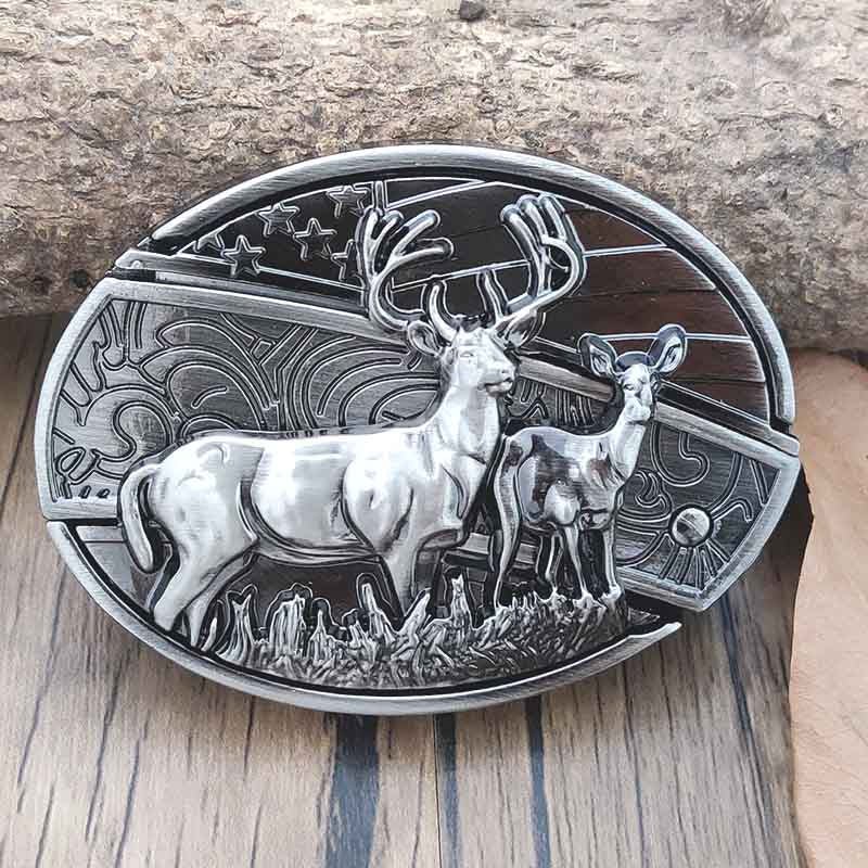 Davy | Metal Oval Cowboys Belt Buckle