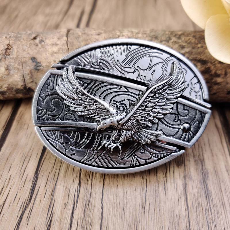 Davy | Metal Oval Cowboys Belt Buckle