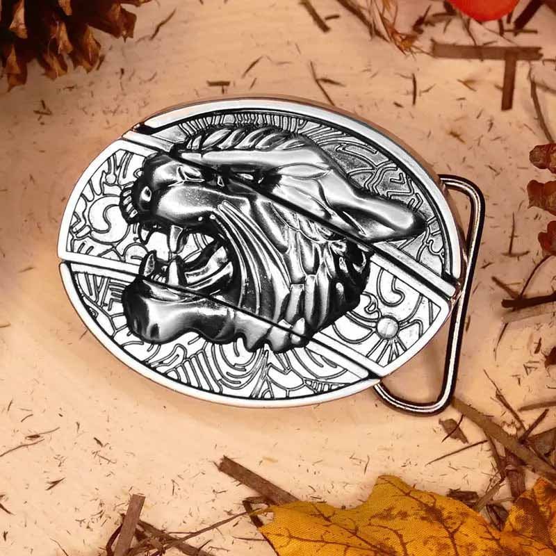 Davy | Metal Oval Cowboys Belt Buckle