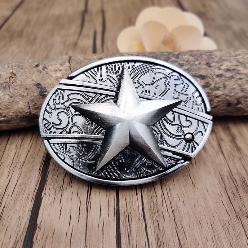 Davy | Metal Oval Cowboys Belt Buckle